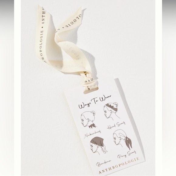 New🌟Free People-Green yin-yang crochet hair scarf - Picture 7 of 7